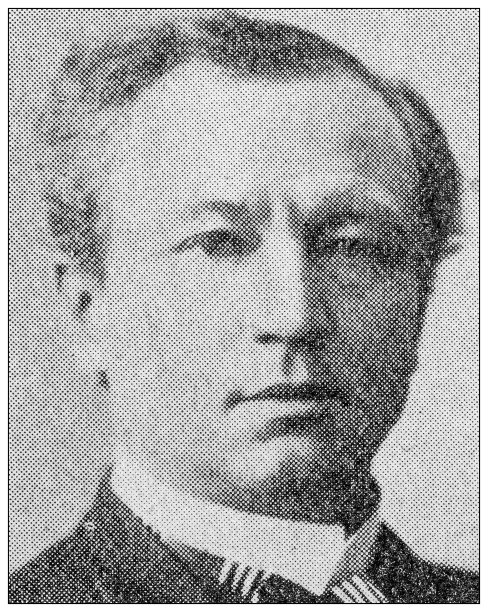 著名人物的古董肖像:约翰·爱德华·肯纳图片下载