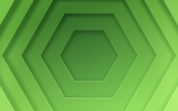 绿色六边形门户摘要背景图片下载