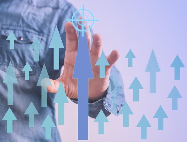 农作物的人选择的目标高于增加箭头图片下载