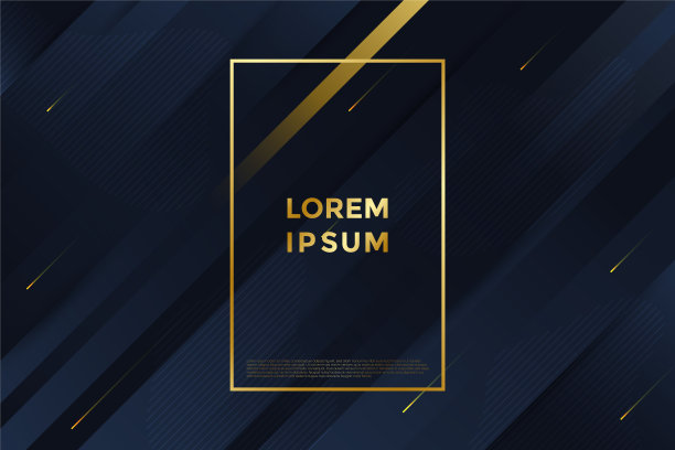 抽象矢量背景与黑色和金色渐变条纹与灯图片下载