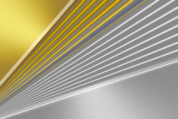 银色和金色光泽的公司抽象条纹背景。图片下载