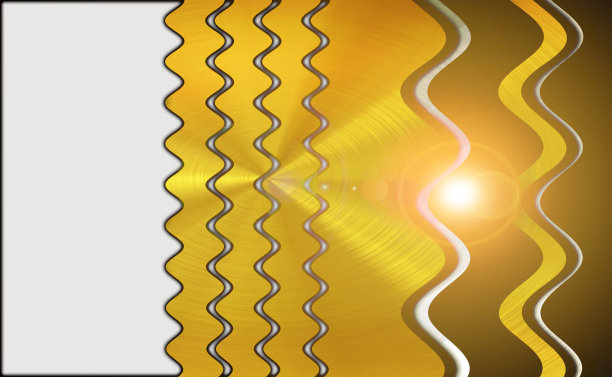 金色阴影技术背景与彩色装饰透明圈，镜头光晕和曲线线。图片下载