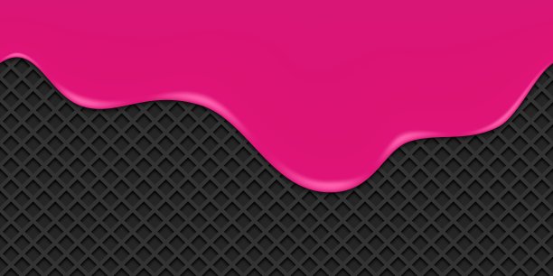 无缝融化的粉红色物质。粉红色的粘性液体。融化的油漆滴落流动。甜奶油。无缝模式。图片下载