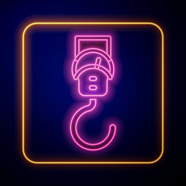 发光的霓虹灯春天规模图标孤立的黑色背景。称量用的天平。重量的测定。向量图片下载