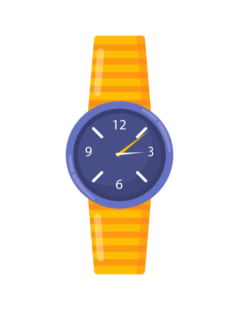 手配件时钟矢量概念图片下载