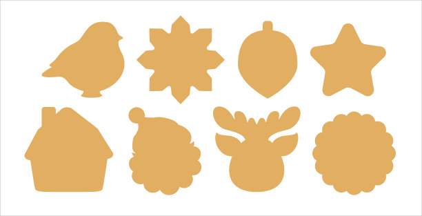 圣诞符号图标集。图片下载