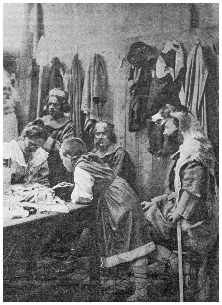 古董图像：“圣格韦诺尔之谜”在普卢让，菲尼斯泰尔，后台演出图片下载