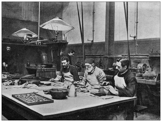 古董照片：巴黎的Monnaie de Paris，法国货币造币厂图片下载