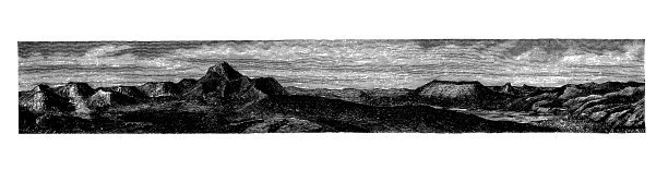 从Puy de la Rodde，奥弗涅看到的一组火山山峰图片下载