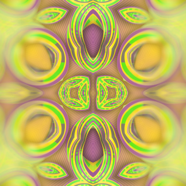 迷幻的图案从一组彩虹扭曲的形状。3d渲染背景。数码插图图片下载