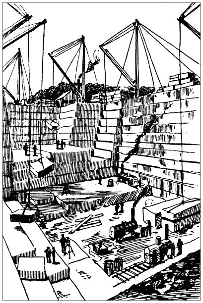 古董插图美国，俄亥俄州的地标和公司:北阿默斯特，采石场图片下载