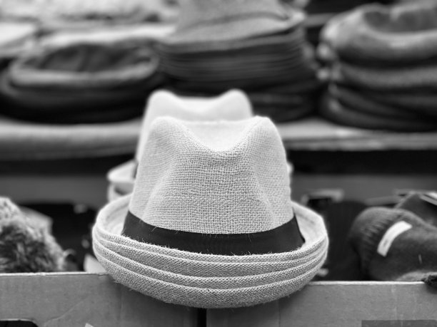 约克街头市场出售的帽子图片下载