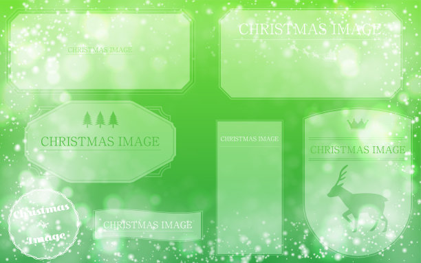 闪闪发光的圣诞图像背景材料与框架图片下载