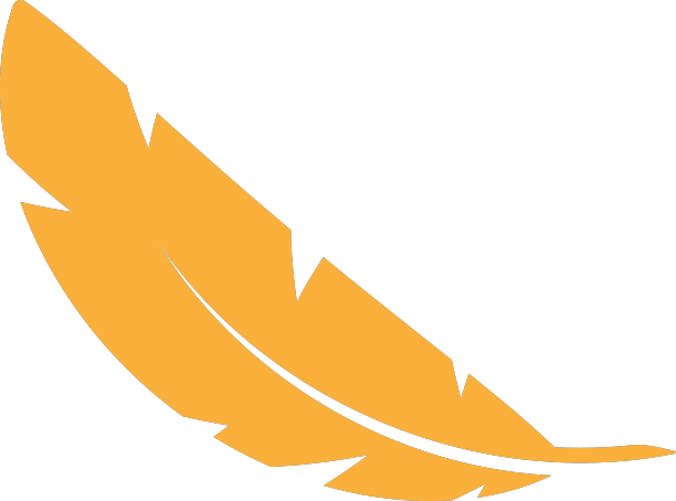 羽毛图标孤立在白色背景图片下载