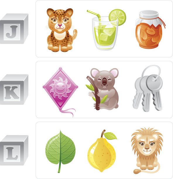 字母J, K, L图标设置图片下载