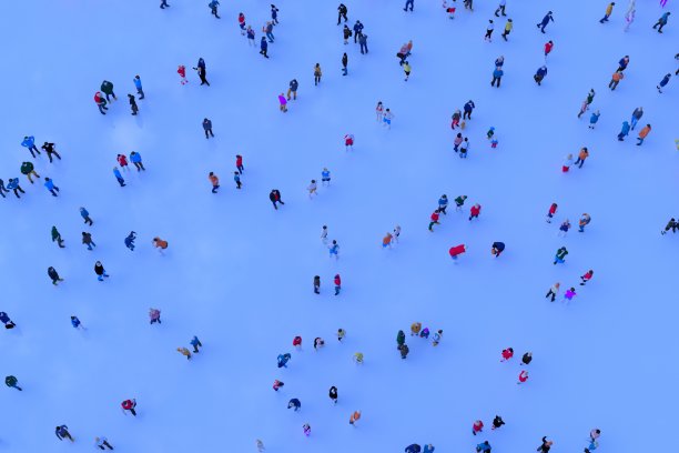 人类和互联网通信Web3插图概念图片下载