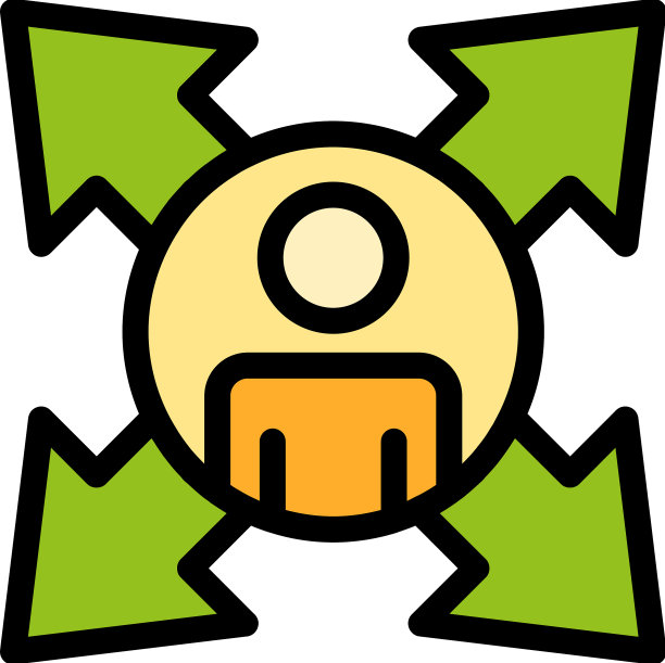 同事方向图标平坦图片下载