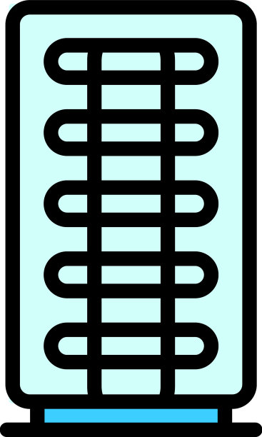 冰箱冷却器图标扁平图片下载