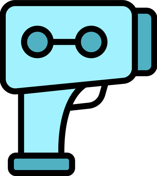 枪激光仪表图标平图片下载