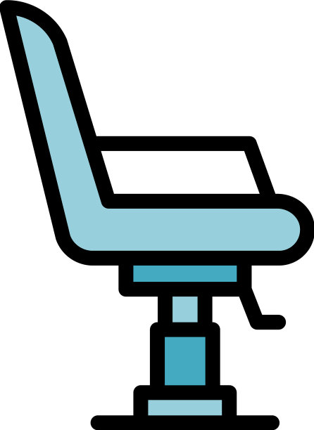 发型椅子图标平图片下载