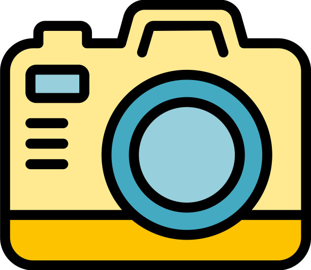 营地相机图标平坦图片下载