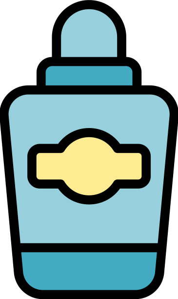 韩国化妆品洗液图标扁平图片下载