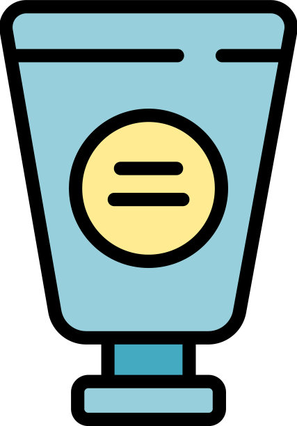 韩国化妆品膏油图标扁平图片下载