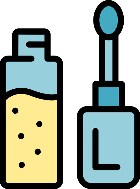 韩国化妆品护理口红图标扁平图片下载
