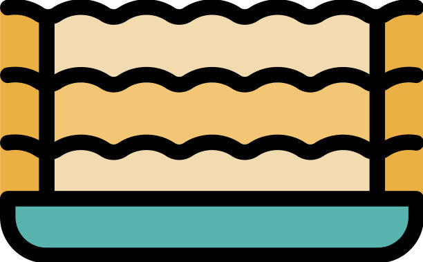 千层面的食物图标扁平图片下载