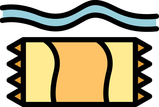 沙滩巾图标扁平图片下载