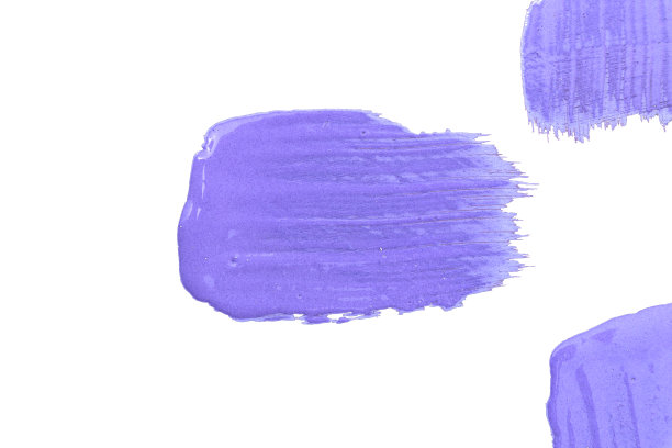 紫色的油漆笔触孤立在白色的背景上，图片下载