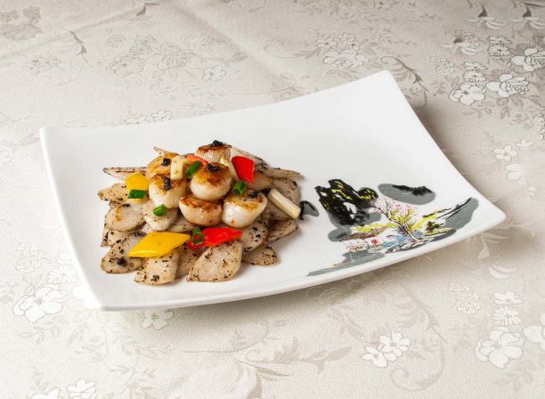 上菜的背景是香港中餐的俯视图图片下载