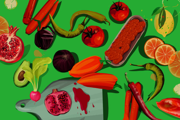 美味水果和蔬菜图片下载