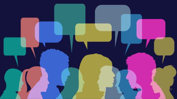 用气球进行小组讨论图片下载