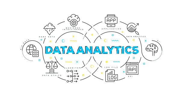 数据分析的平面图解概念图片下载
