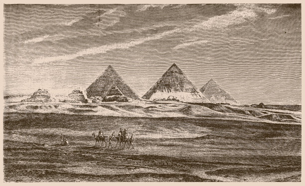 埃及吉萨金字塔历史景观图片下载