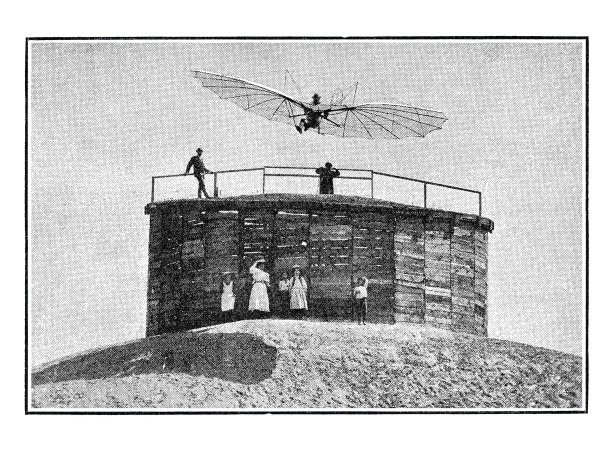 奥托·李林塔尔1893年在德国首次使用飞行器飞行图片下载