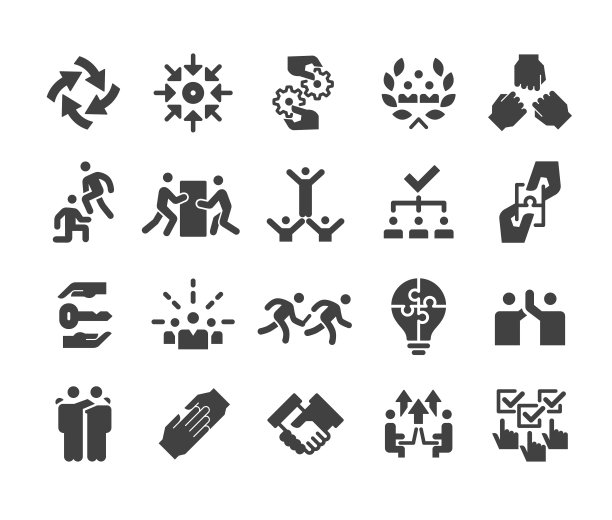 商业团队图标-经典系列图片下载