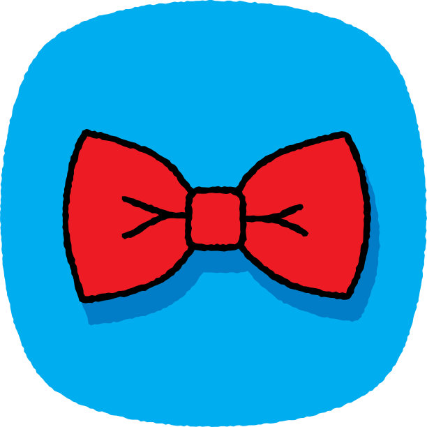 蝴蝶结涂鸦7图片下载