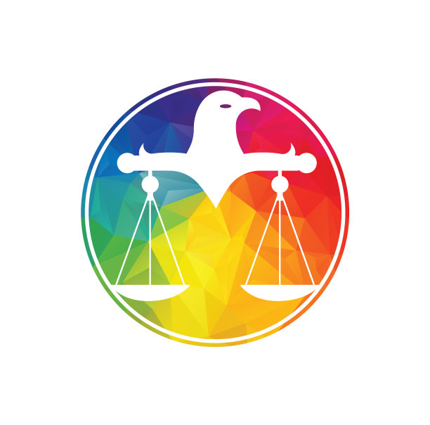 法律正义标志设计模板图片下载