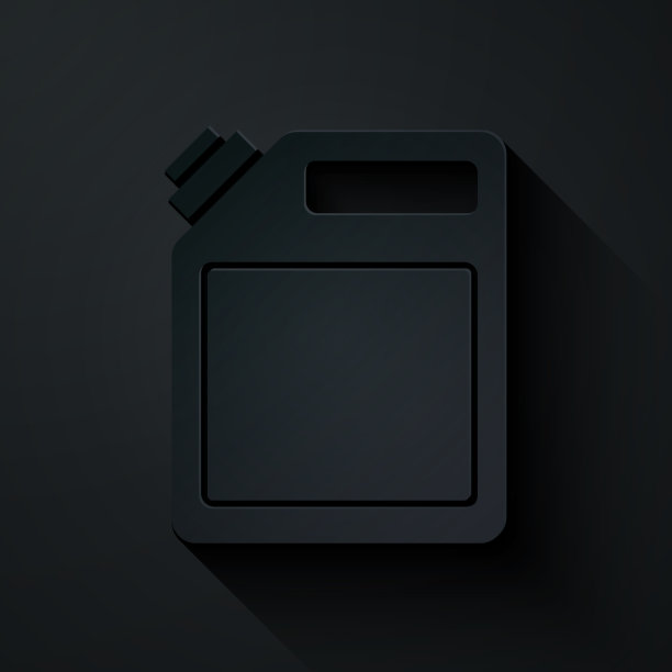 纸剪汽油罐图标隔离上图片下载