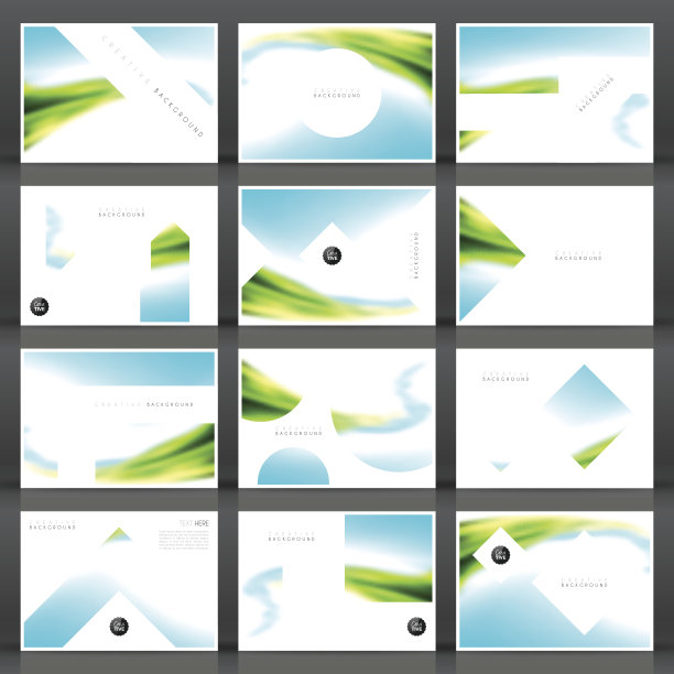 宣传册模板布局，封面设计，商业年度报告，传单，杂志图片下载