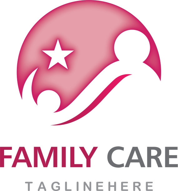 社区关怀标志模板图片下载