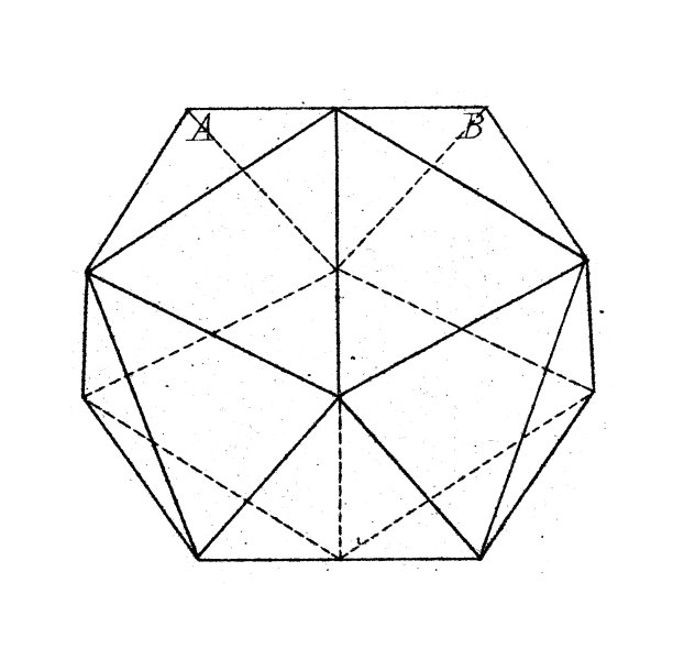 古董插图，数学和几何:立体，立体形状和多面体的边和角图片下载