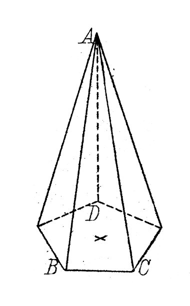 古董插图，数学和几何:立体，金字塔图片下载