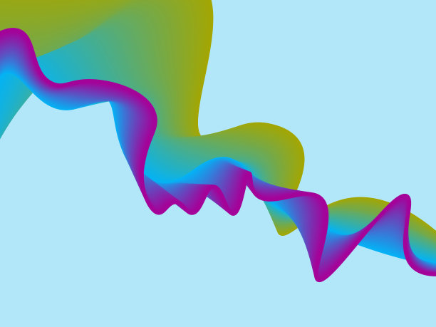 背景抽象波浪形状图片下载