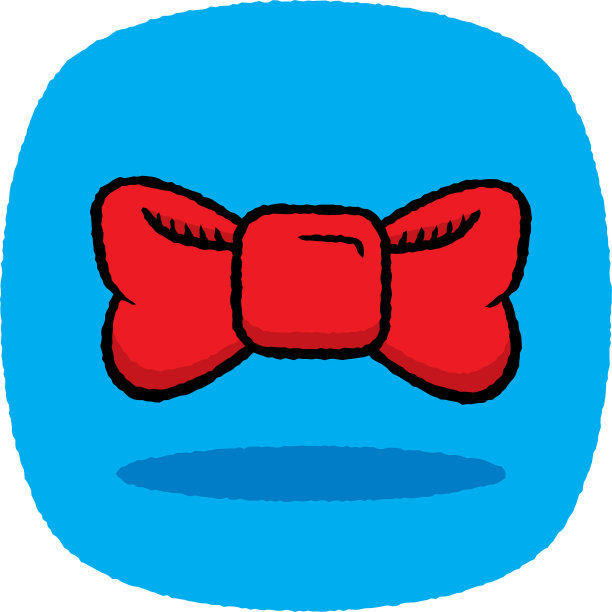 蝴蝶结涂鸦图片下载