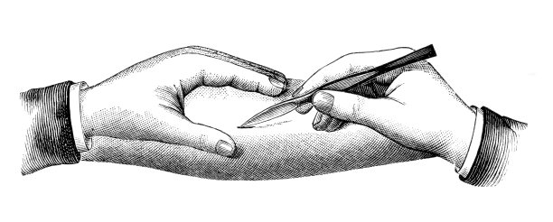 医生使用医疗器械手术刀（1896年）图片下载