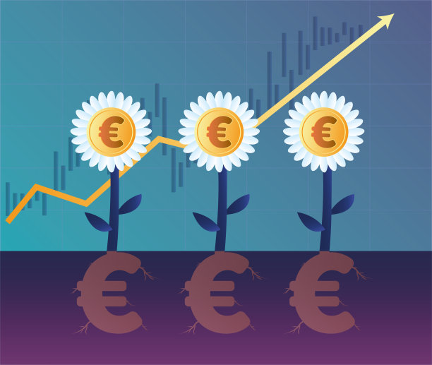 欧元因股市上涨而繁荣图片下载