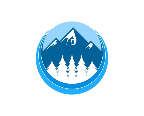 里面有山和松林图片下载